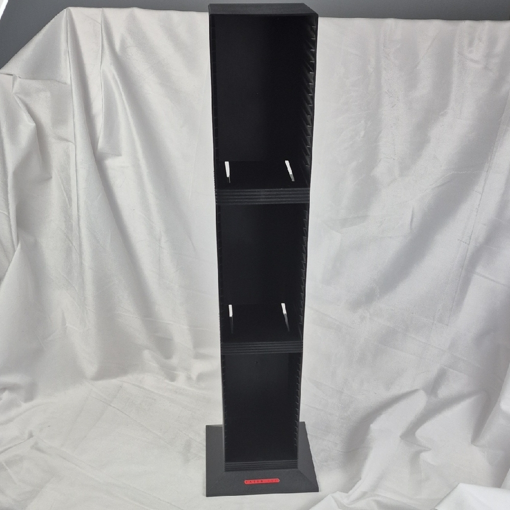 Laserline 50 CD Storage Tower Holder Rack Floor Stand Black - 29.25" Tall